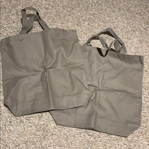 Bundle 2 gray tote bags for cricut projects